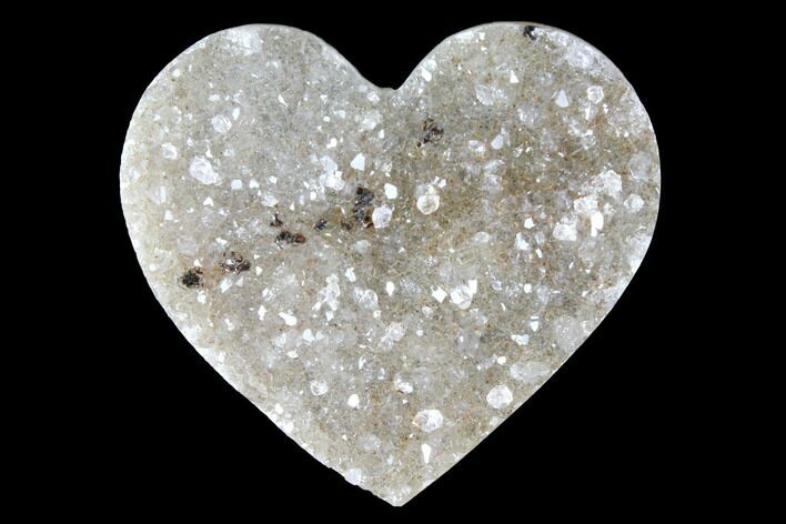 Quartz Crystal Cluster Heart - Uruguay #128708